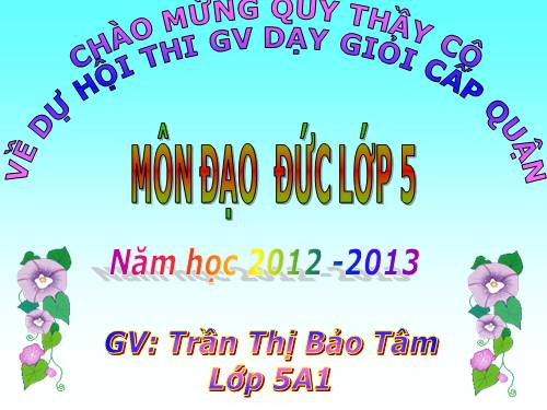 Bài 12. Em yêu hòa bình