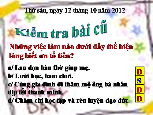 Bài 4. Nhớ ơn tổ tiên