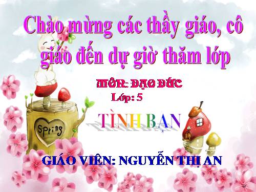 Bài 5. Tình bạn