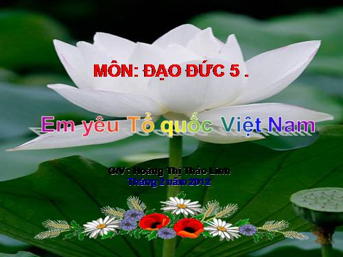 Bài 11. Em yêu Tổ quốc Việt Nam