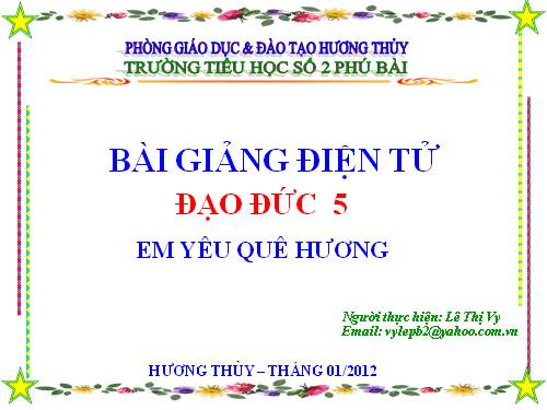 Bài 9. Em yêu quê hương