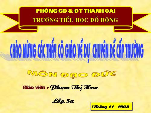 Bài 8. Hợp tác với những người xung quanh