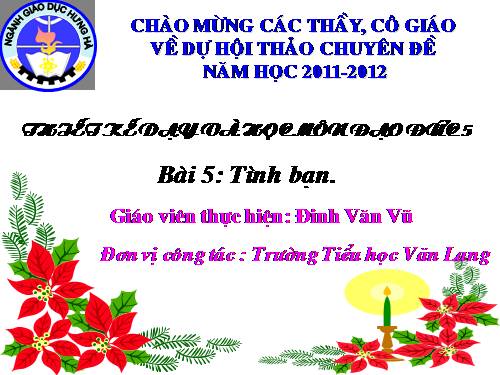 Bài 5. Tình bạn