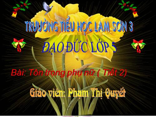 Bài 7. Tôn trọng phụ nữ