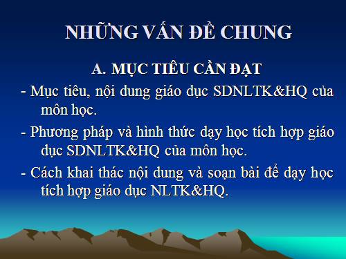 sử dụng năng lượng điện có hiệu quả