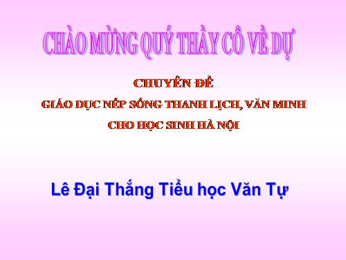 Chuyên đề:GDNSVM-TL Cho HS