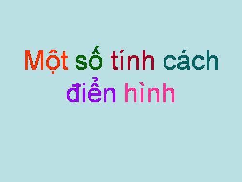 Tính cách tiêu cực