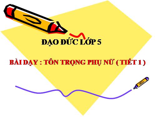 Bài 7. Tôn trọng phụ nữ