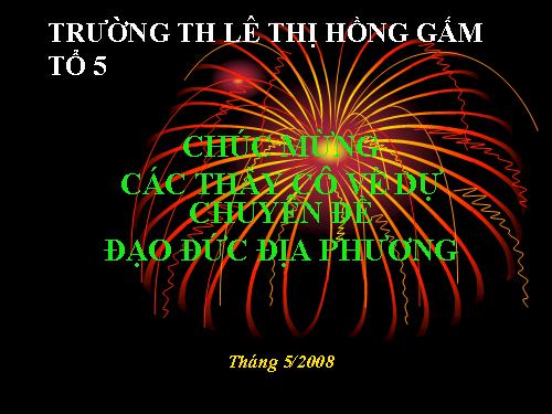 Bài 15. Dành cho địa phương