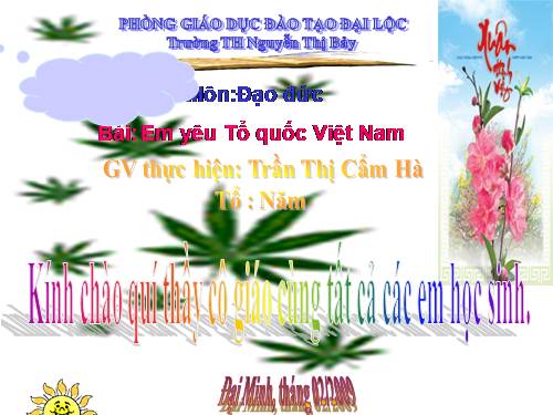 Bài 11. Em yêu Tổ quốc Việt Nam