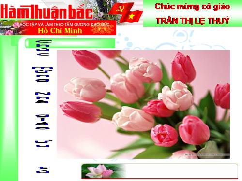 Chúc mừng Nhà Giáo Ưu Tú