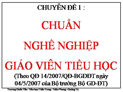 CHUAN GV TIEU HOC  (QD 14-BGD)