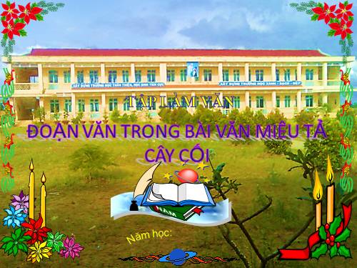 Tuần 23. Đoạn văn trong bài văn miêu tả cây cối