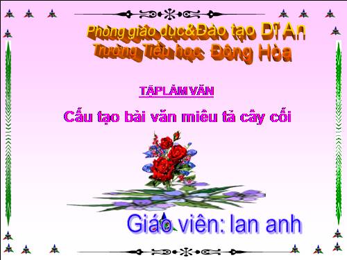 Tuần 21. Cấu tạo bài văn miêu tả cây cối