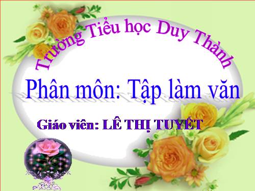 Tuần 25. Luyện tập xây dựng mở bài trong bài văn miêu tả cây cối