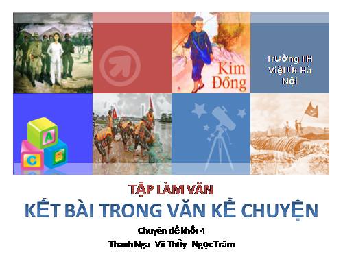 Tuần 12. Kết bài trong bài văn kể chuyện