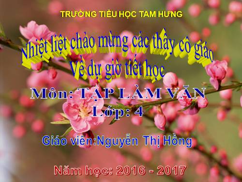 Tuần 14. Thế nào là miêu tả?