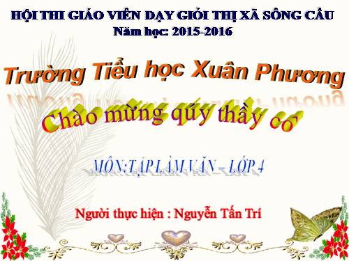 Tuần 15-16. Luyện tập miêu tả đồ vật