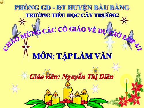 Tuần 15-16. Luyện tập miêu tả đồ vật