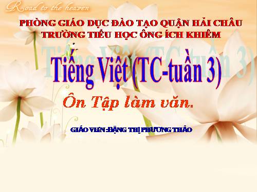 Tuần 13. Ôn tập văn kể chuyện