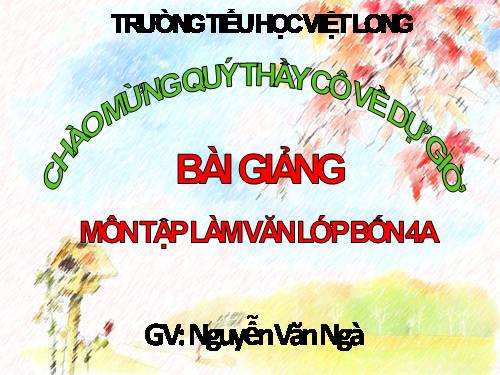 Tuần 30. Luyện tập quan sát con vật