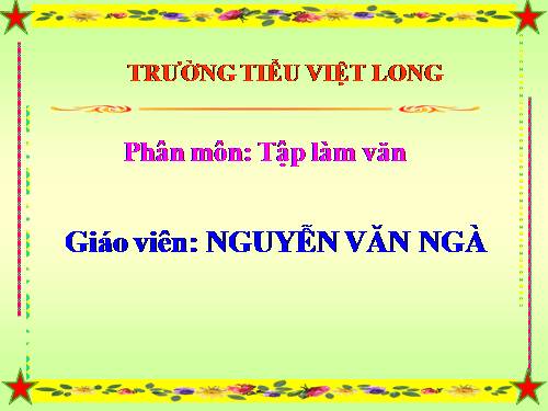 Tuần 26. Luyện tập miêu tả cây cối