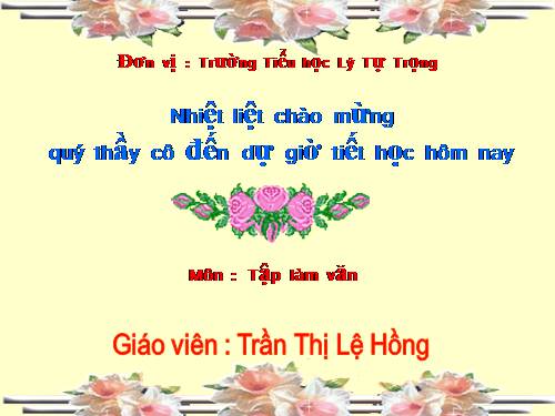 Tuần 16-20. Luyện tập giới thiệu địa phương