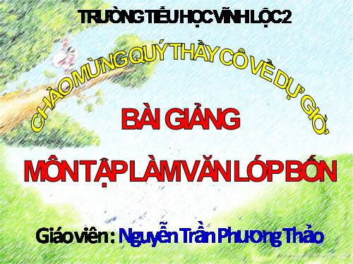 Tuần 22-23. Luyện tập miêu tả các bộ phận của cây cối