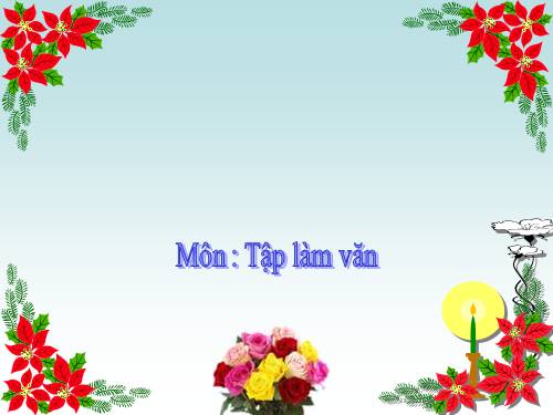 Tuần 14. Thế nào là miêu tả?