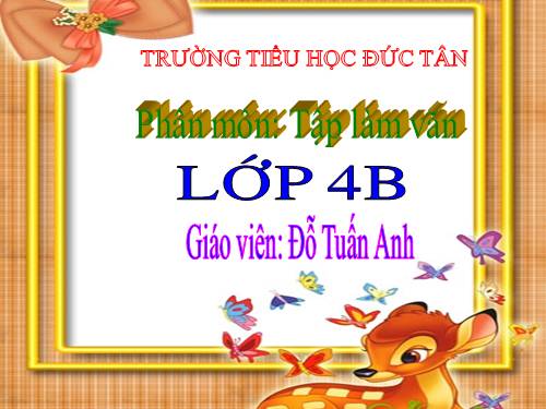 Tuần 14. Cấu tạo bài văn miêu tả đồ vật