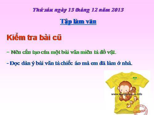 Tuần 15. Quan sát đồ vật