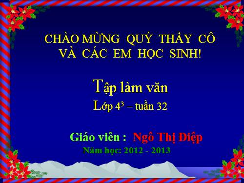 Tuần 31-32. Luyện tập xây dựng đoạn văn miêu tả con vật