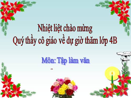 Tuần 14. Thế nào là miêu tả?