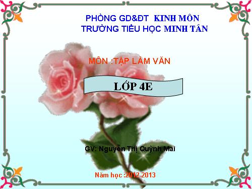 Tuần 11. Mở bài trong bài văn kể chuyện