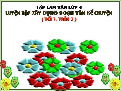 Tuần 6-7. Luyện tập xây dựng đoạn văn kể chuyện