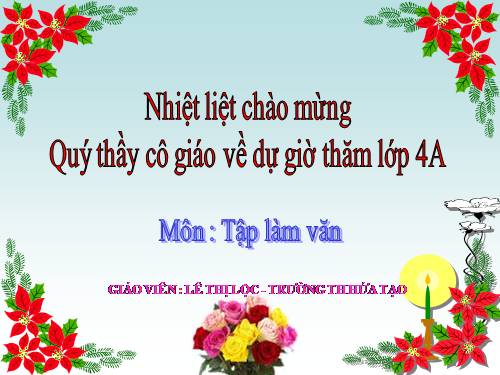 Tuần 14. Thế nào là miêu tả?