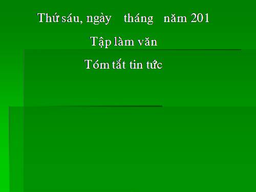 Tuần 24. Tóm tắt tin tức