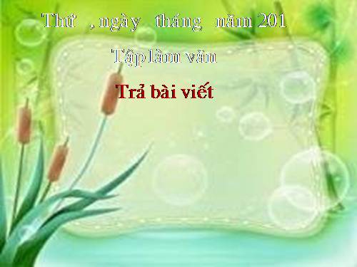 Tuần 13. Trả bài văn kể chuyện