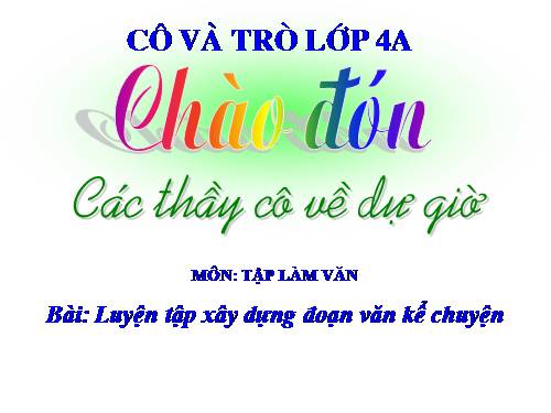 Tuần 6-7. Luyện tập xây dựng đoạn văn kể chuyện