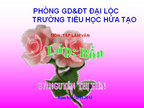 Tuần 11. Mở bài trong bài văn kể chuyện