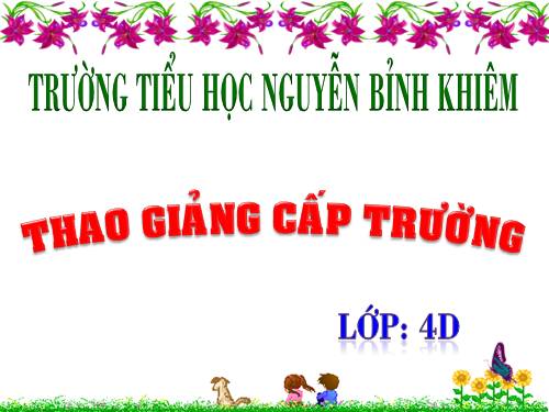 Tuần 14. Thế nào là miêu tả?