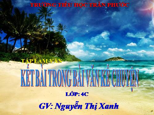 Tuần 12. Kết bài trong bài văn kể chuyện