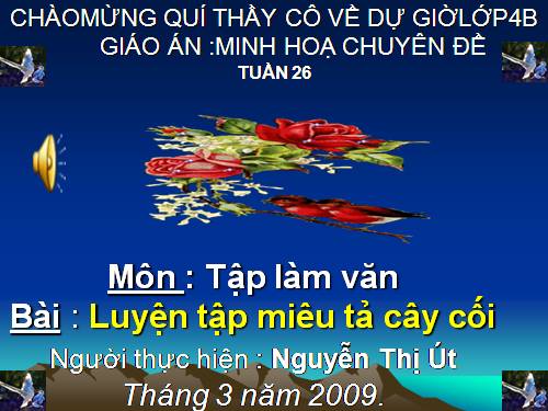 Tuần 26. Luyện tập miêu tả cây cối