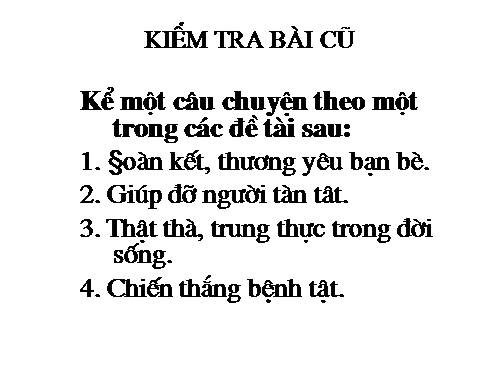 Tuần 14. Thế nào là miêu tả?