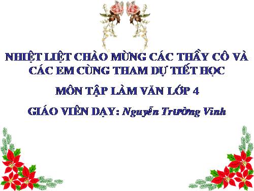 Tuần 14. Thế nào là miêu tả?