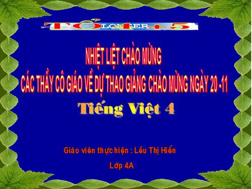 Tuần 11. Mở bài trong bài văn kể chuyện