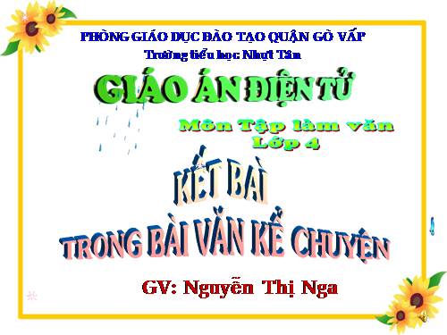 Tuần 12. Kết bài trong bài văn kể chuyện