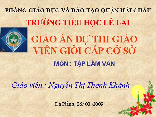 Tuần 26. Luyện tập xây dựng kết bài trong bài văn miêu tả cây cối