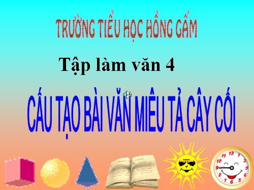 Tuần 21. Cấu tạo bài văn miêu tả cây cối