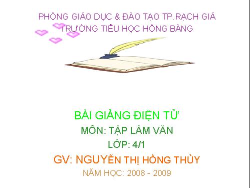 Tuần 11. Mở bài trong bài văn kể chuyện